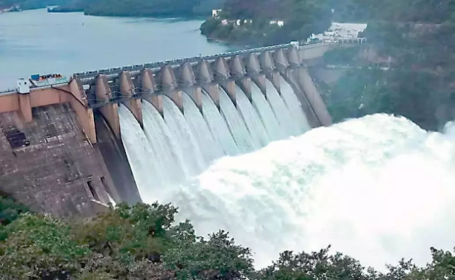 dam generating hydro electric power